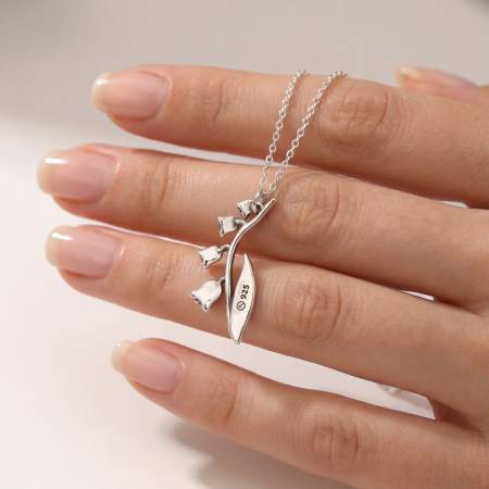 Sterling Silver Lily of the Valley Necklace